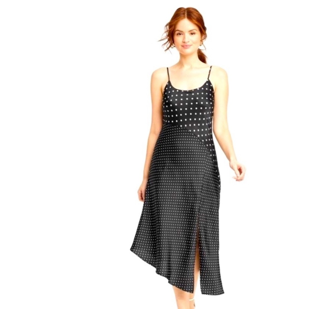 SLIP MIDI DRESS